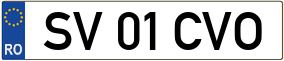 Trailer License Plate